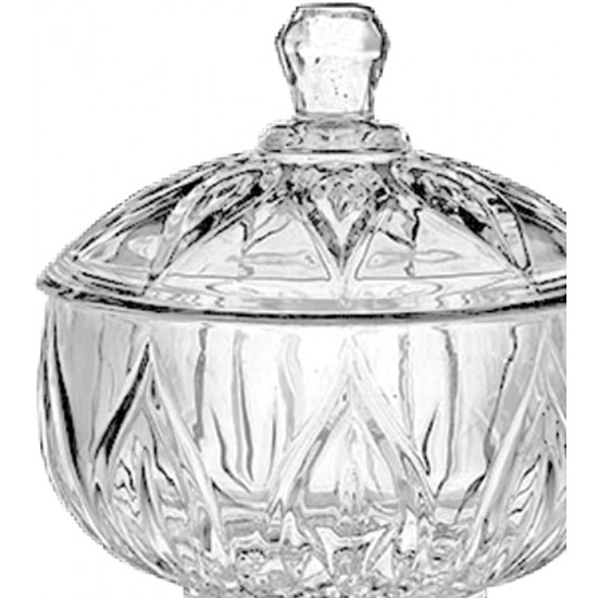 Bomboniere Folha 17cm Por 15,5cm Em Cristal Ecológico